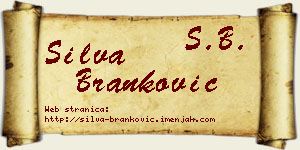 Silva Branković vizit kartica